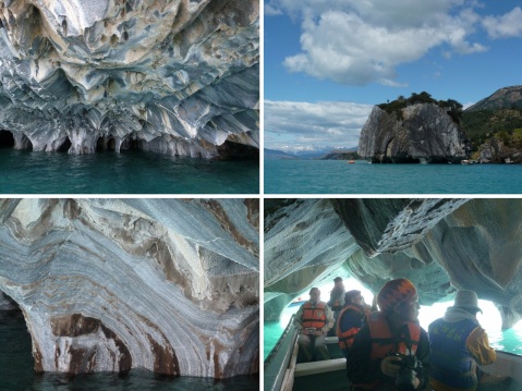 Geoff’s marble caves excursion in a boat