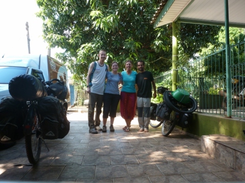 With Corinne and Joseba as we bid the casa de ciclista goodbye
