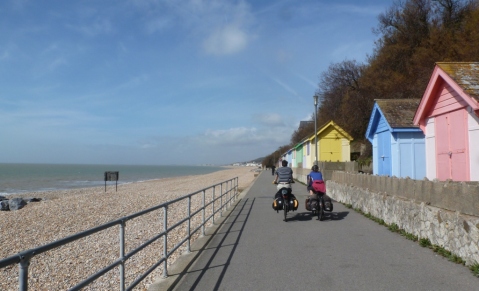 Much of our time on the South coast was spent along shed-lined promenades